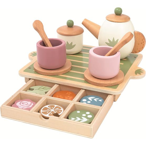 Set de ceai din lemn 2Kids Toys