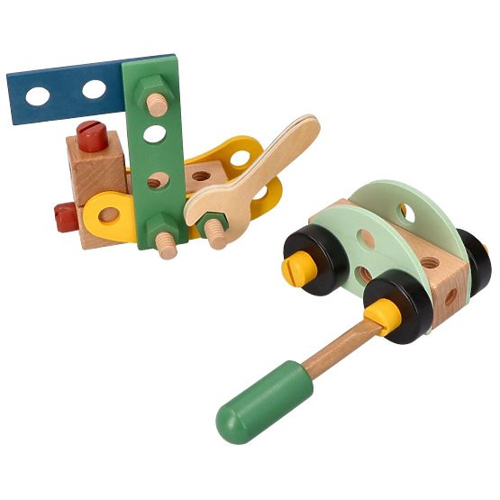 Set de construcție din lemn cu 40 de piese