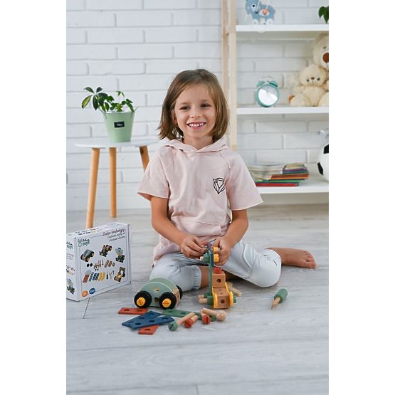 Set de construcție din lemn cu 40 de piese