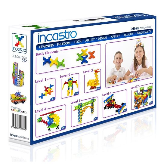 Set de construcție Incastro, 200 de piese