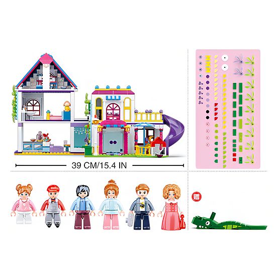 Set de construcție Sluban Girls Dream M38-B0974 - Vilă distractivă
