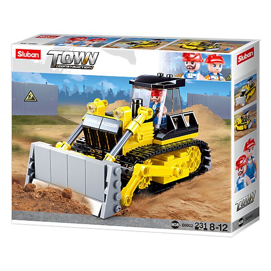 Set de construcție Sluban Town Constructori M38-B0802 - Buldozer