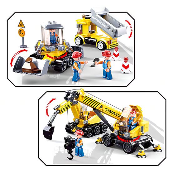 Set de construcție Sluban Town Constructori M38-B0810 - Șantier