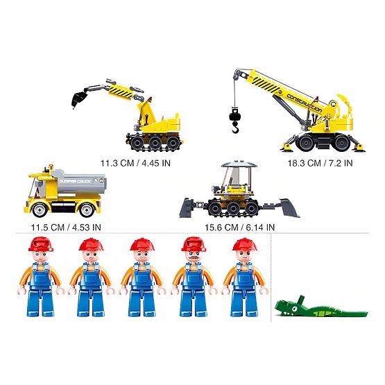 Set de construcție Sluban Town Constructori M38-B0810 - Șantier