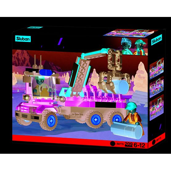 Set de construcție Sluban Town Ferma M38-B0778 - Tractor cu remorcă pentru bușteni