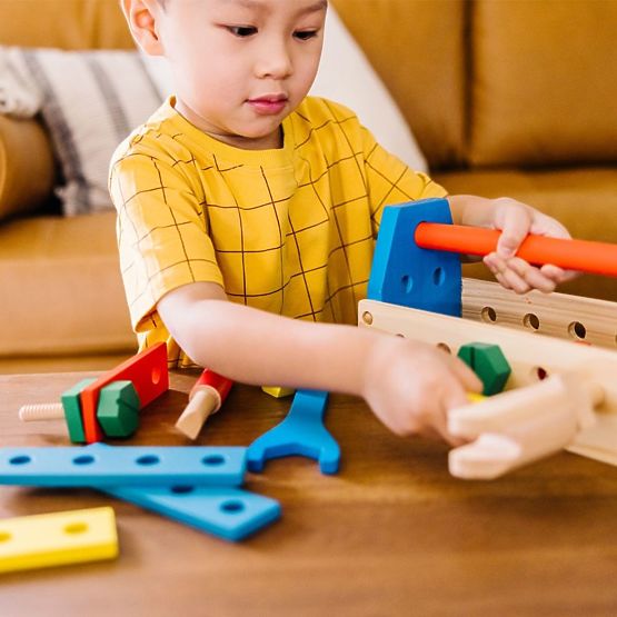 Set de constructii din lemn Melissa & Doug