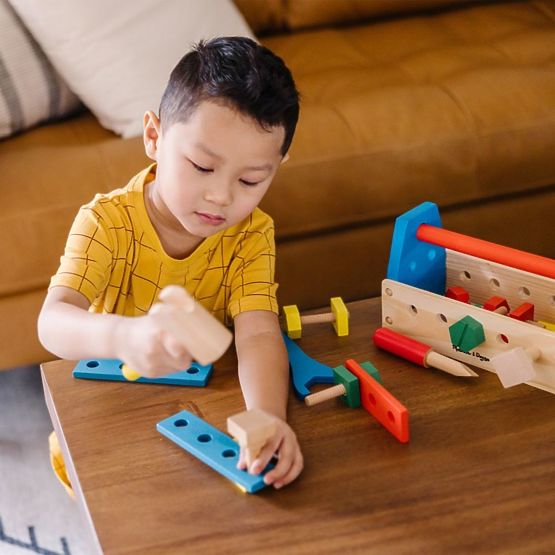 Set de constructii din lemn Melissa & Doug