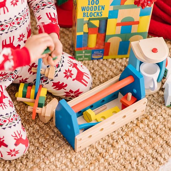 Set de constructii din lemn Melissa & Doug