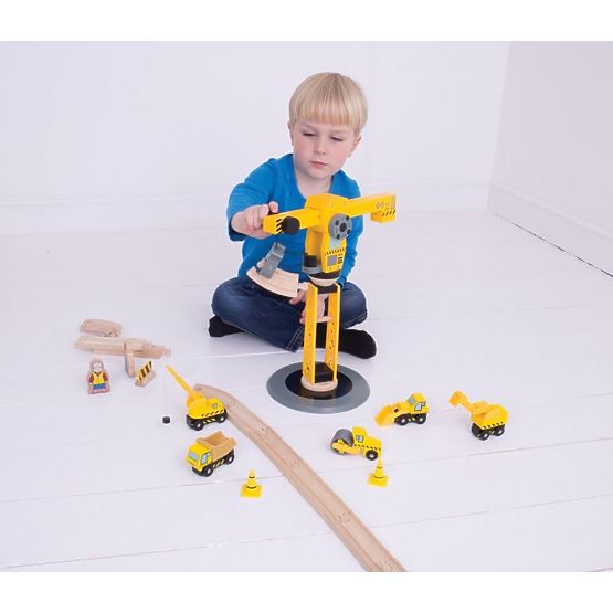 Set de construcții mari cu macara