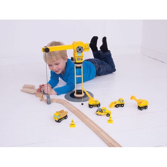 Set de construcții mari cu macara