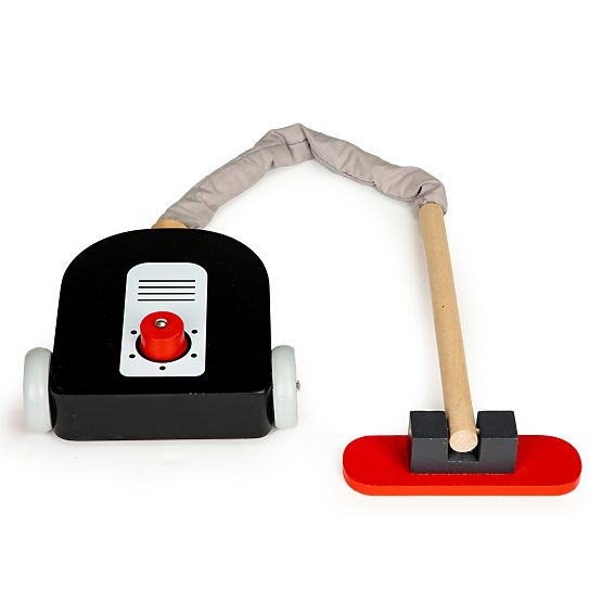 Set de curățenie din lemn cu cărucior XXL și aspirator ECOTOYS