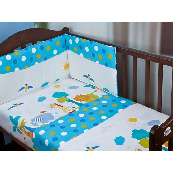Set de lanjerie de pat pentru copii- Safari 120 x 90 cm