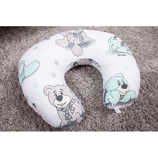 Set de lenjerie de pat cu ursuleți de plus de 120 x 90 cm-verde