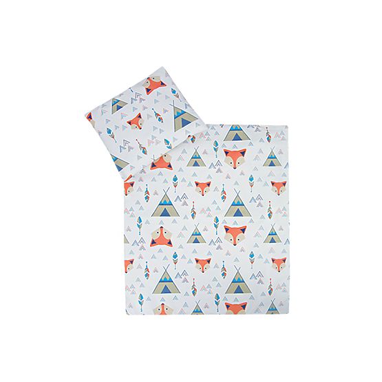 Set lenjerie de pat 120x90 cm FOX - bej
