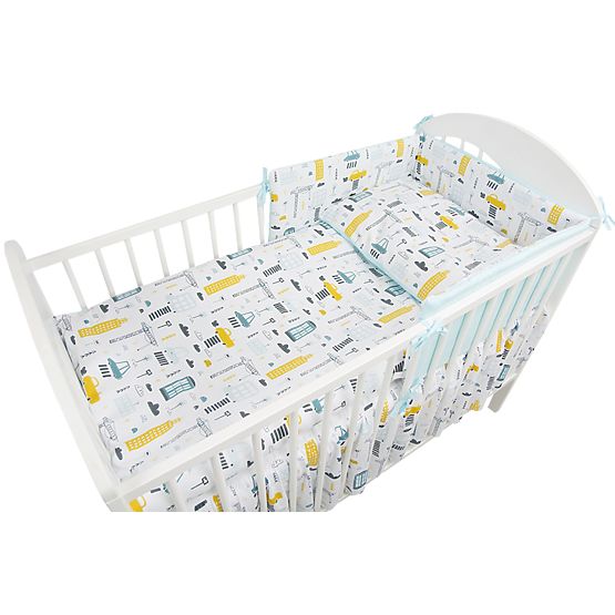 Set lenjerie de pat 135x100 cm City - turcoaz