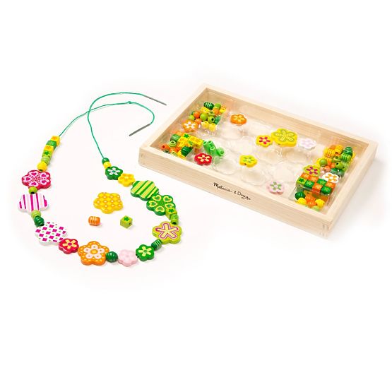 Set de mărgele verzi Floricele
