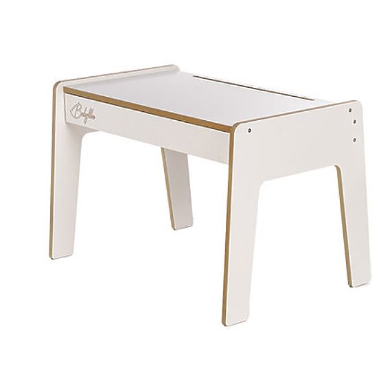 Set de masă și două scaune pentru copii cu accesorii - alb