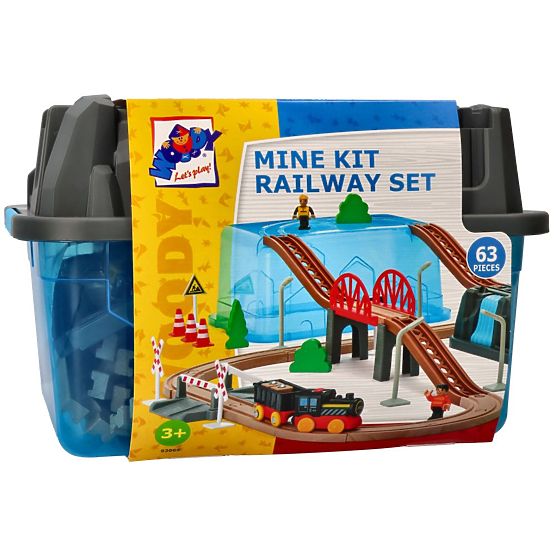 Set feroviar Mină 63 de piese