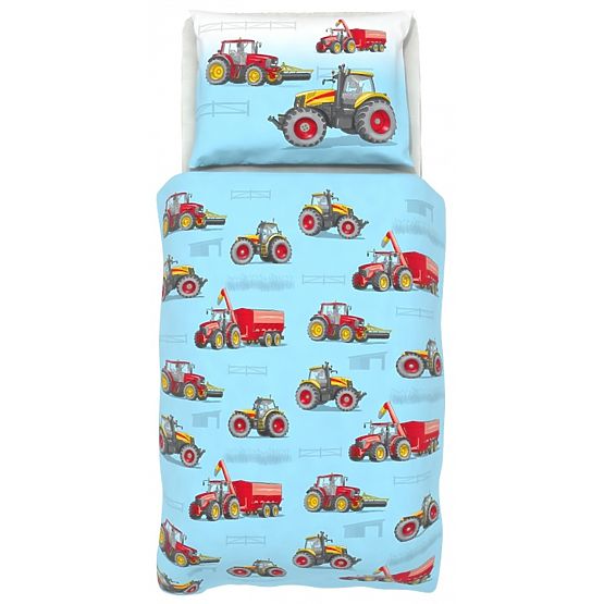 Set lenjerie de pat pentru copii - Tractorul