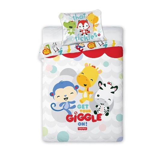 Set lenjerie Fisher Price – Grădina Zoo Fericită