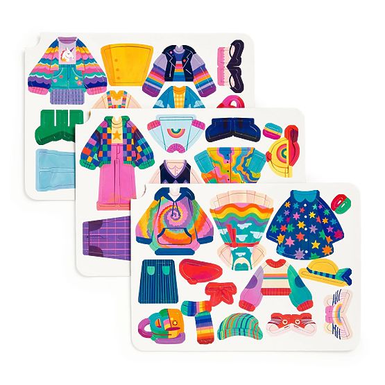 Set magnetic Mudpuppy Îmbrăcatul în culorile curcubeului