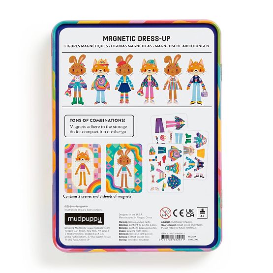 Set magnetic Mudpuppy Îmbrăcatul în culorile curcubeului