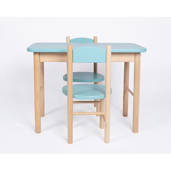 Set masă și scaune OURBABY baby blue