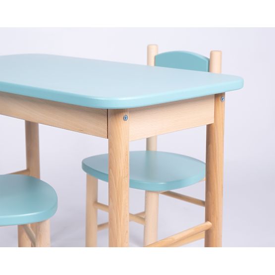 Set masă și scaune OURBABY baby blue