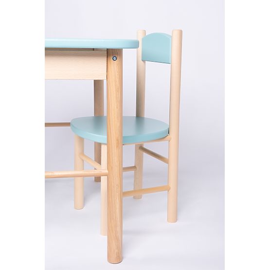 Set masă și scaune OURBABY baby blue