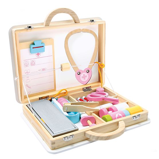 Set medical Bino în valiză de lemn