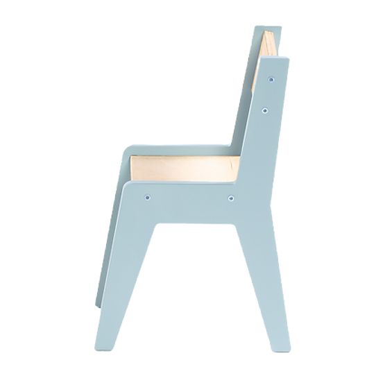 Set mobilier pentru copii masă și două scaune cu accesorii - albastru