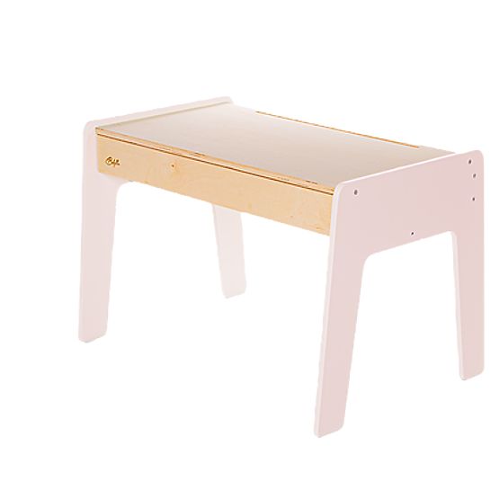 Set pentru copii masă și două scaune cu accesorii - roz