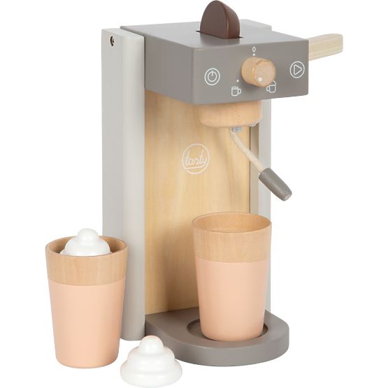 small foot Aparat de cafea din lemn cu accesorii Tasty gri