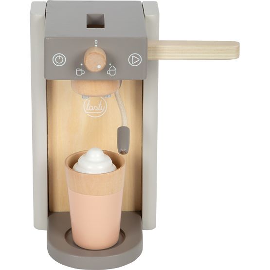 small foot Aparat de cafea din lemn cu accesorii Tasty gri