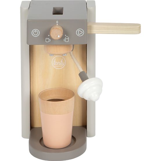 small foot Aparat de cafea din lemn cu accesorii Tasty gri