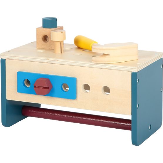 small foot Banc de lucru și cutie de scule 2 în 1 Workshop