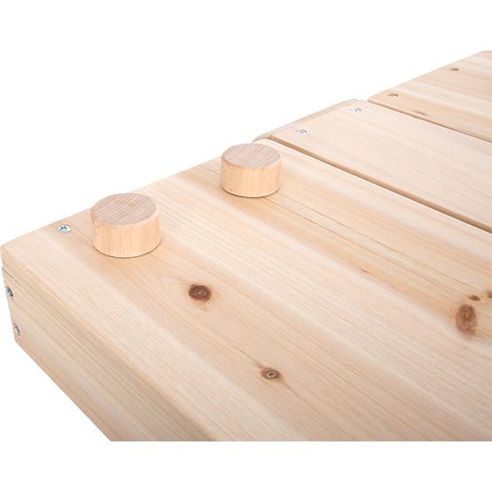 small foot Bucătărie mică din lemn pentru exterior