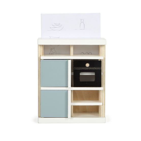 small foot Căsuță pentru păpuși cu mobilier, naturală