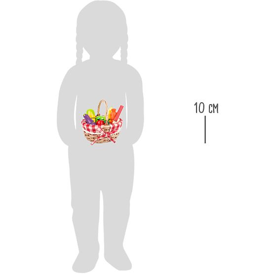 small foot Coș de cumpărături cu legume