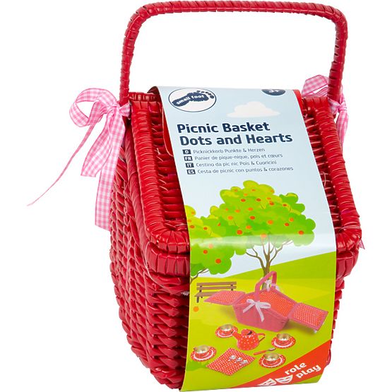 small foot Coș de picnic Dots and Hearts