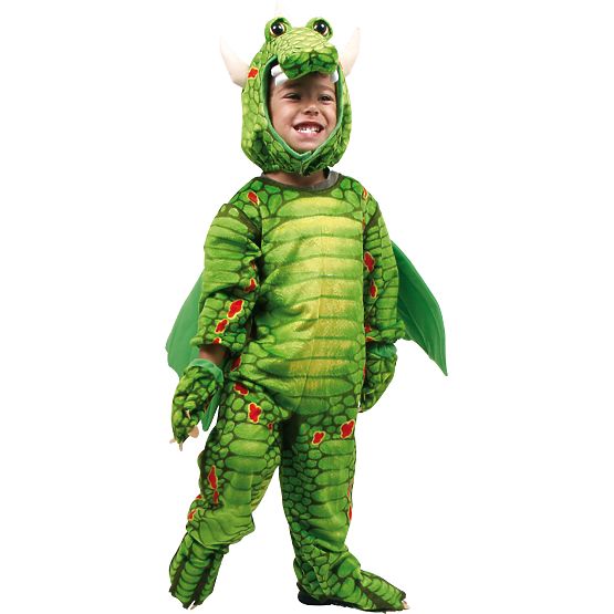 small foot Costum dragon verde