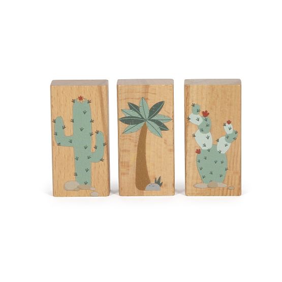 Small Foot Cuburi din Lemn Dino