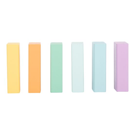 Small Foot Cuburi din lemn pastel 50 buc