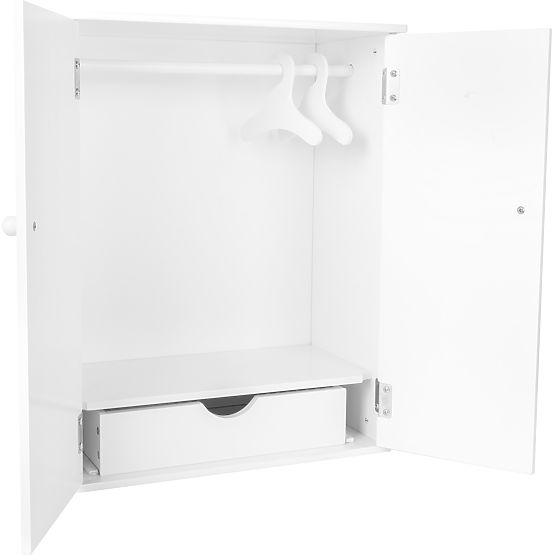 small foot Dulap pentru păpuși alb