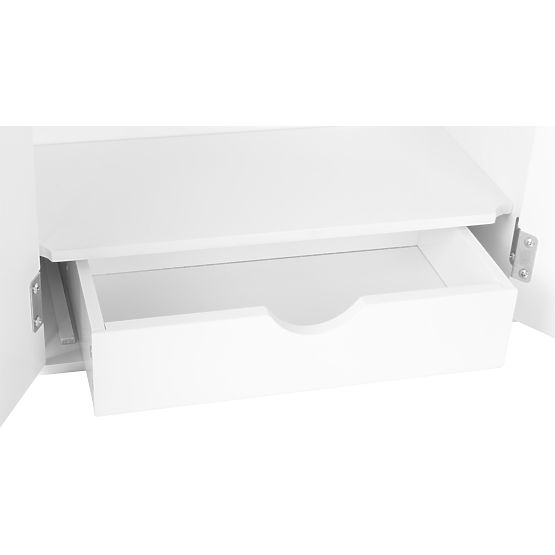 small foot Dulap pentru păpuși alb