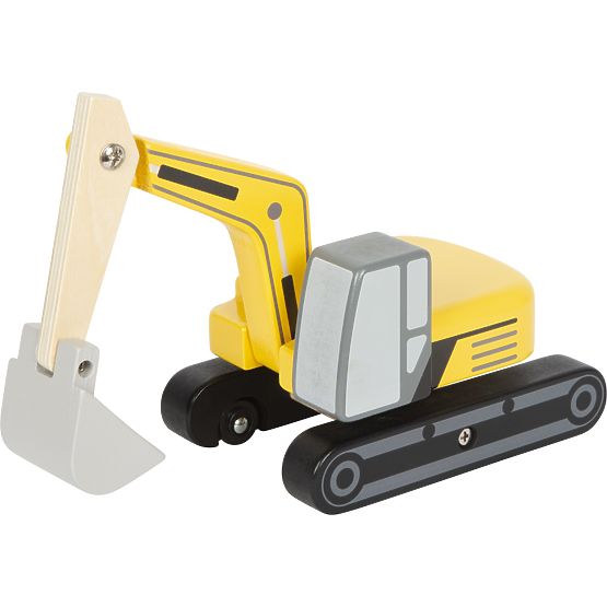 small foot Excavator cu șenile din lemn