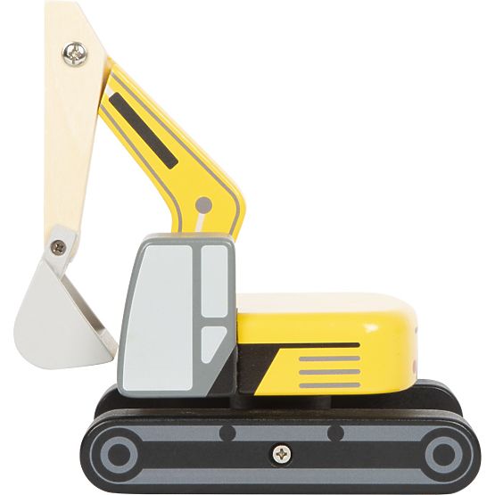 small foot Excavator cu șenile din lemn
