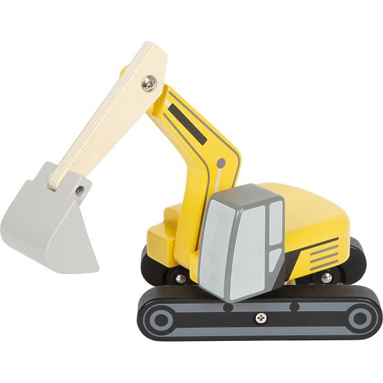 small foot Excavator cu șenile din lemn