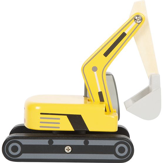 small foot Excavator cu șenile din lemn