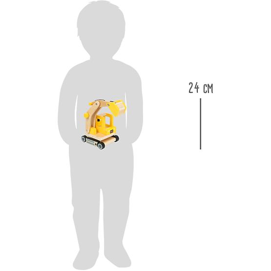 small foot Excavator din lemn cu cupă